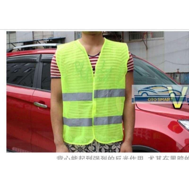 Rompi Jaring Scoth X Rompi Proyek X Rompi Parkir Pengaman Jala Safety Vest Nyala