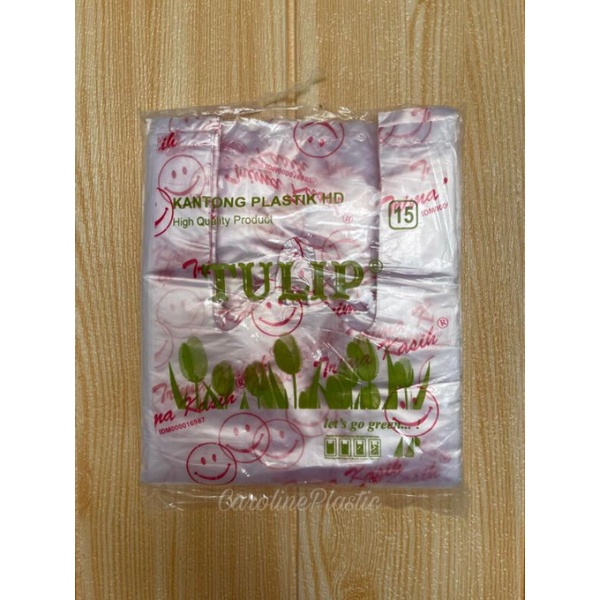 Kantong Plastik Kresek 15 Tulip Bening Motif Smile