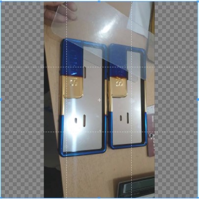 RUMAH BINGKAI PLAT NOMOR SNI GOLD PLUS MIKA PLAT NOMOR TRASNPARAN 1 SET ISI 2PC