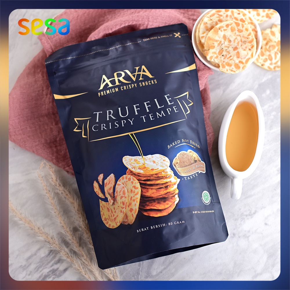 

Arva - Crispy Tempe Truffle 80 g (Snack Sehat)