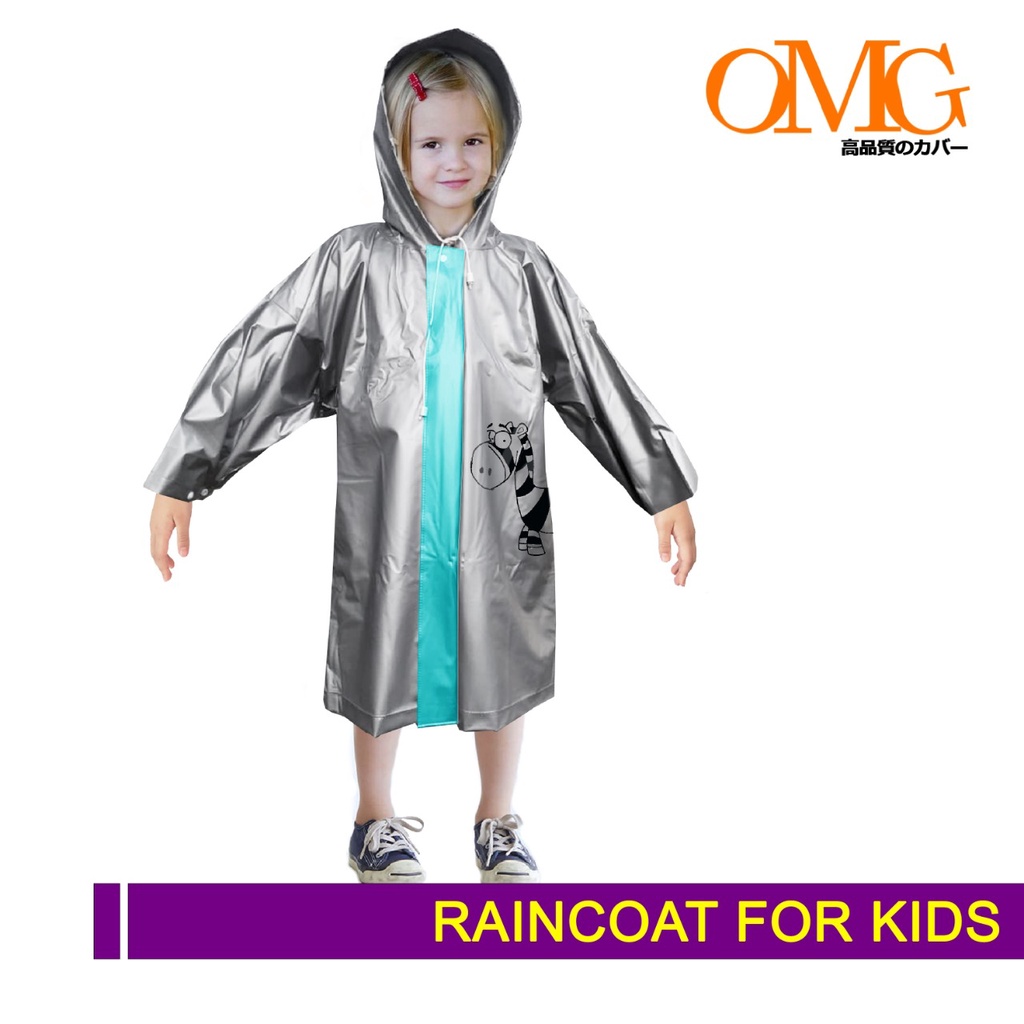 Jas Hujan PONCO BUAT Anak Poncho raincoat kids Children Japan OMG