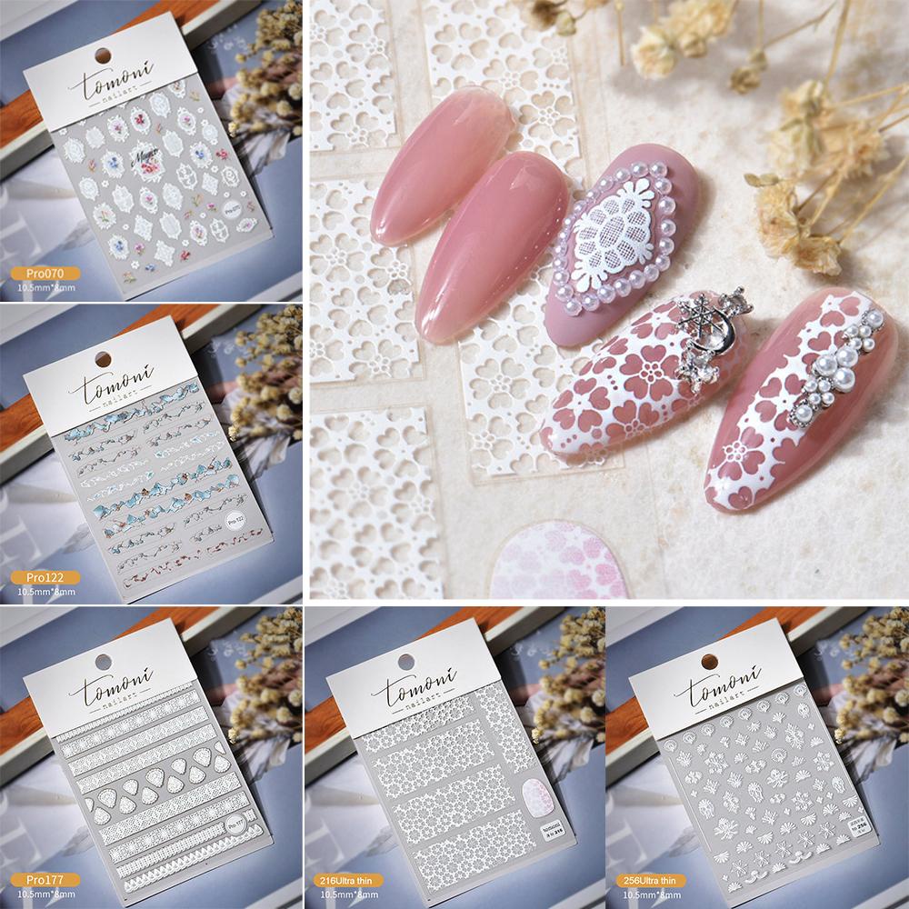 AUGUSTINA Agustina DIY Dekorasi Kuku Retro Tahan Air Self Adhesive Manicure Decals