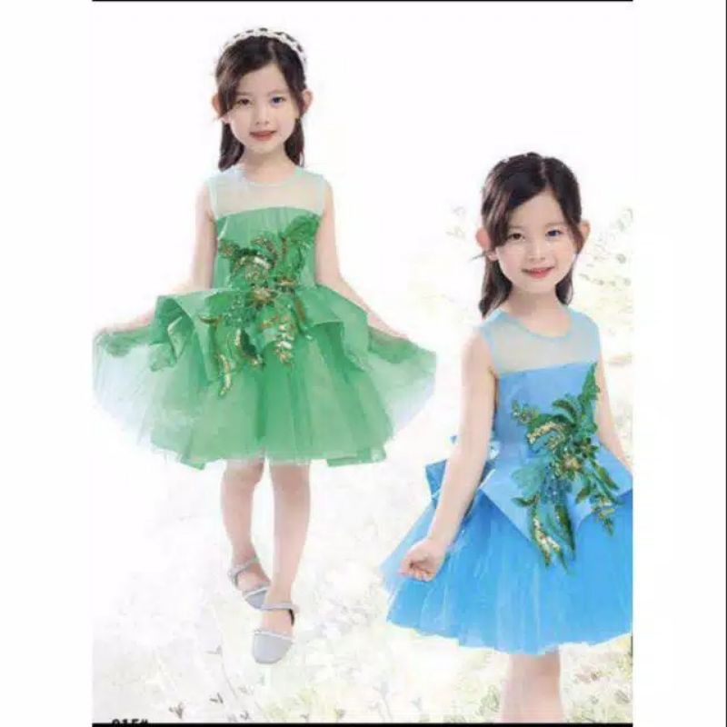 dress pesta/baju pesta anak/baju pesta/baju anak import