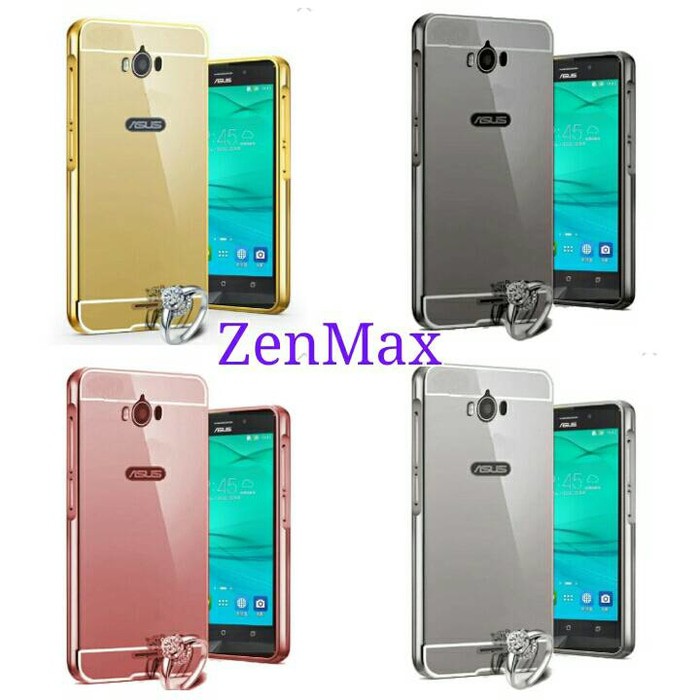 Aluminium Bumper Mirror Case Asus Zenfone 2 Laser 5.5 &quot; &amp; Zenfone Max 5.5&quot;