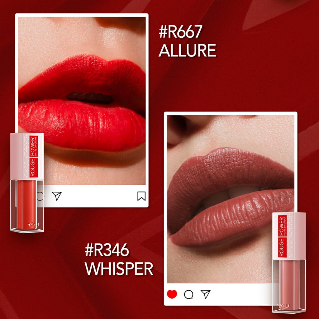 YOU ROUGE POWER MATTE LIP CREAM