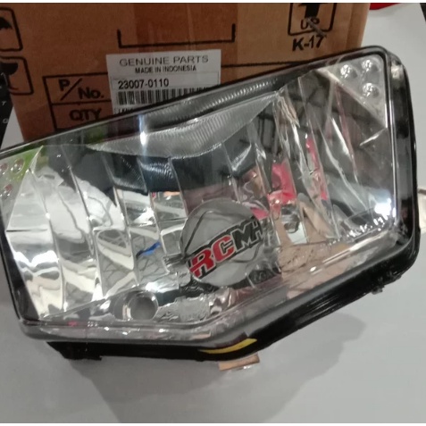 MIKA KACA LENSA MICA REFLEKTOR REFLECTOR LAMPU DEPAN DPN NINJA RR NEW 2T 2TAK KLX250 KLX 250 ORI ORIGINAL KAWASAKI KGP ASLI RINDER 23007-0110