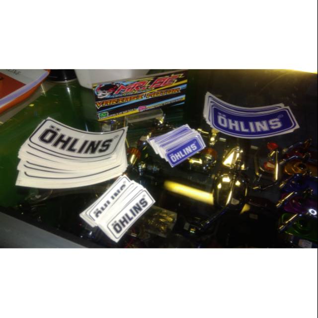 Stiker tabung shock ohlins