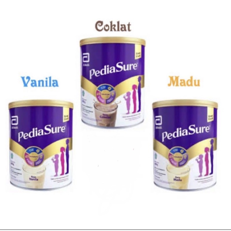 

Pediasure 400gr 850gr 200gr Vanila, Coklat dan Madu