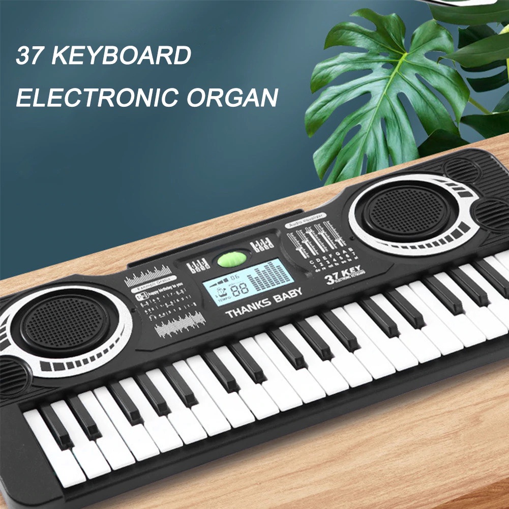 Organ Piano Anak Musical Keyboard 37 Keys - PD880 - Black