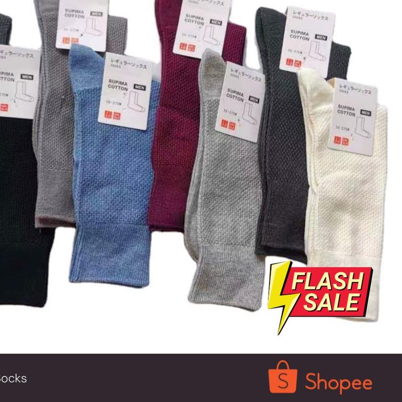 ♣ Kaos Kaki Uniqlo Supima Cotton Original ➫