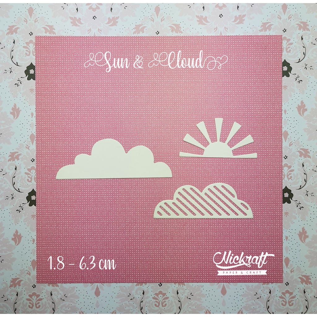 

SUN & CLOUDS - Bahan Scrapbook Matahari dan Awan