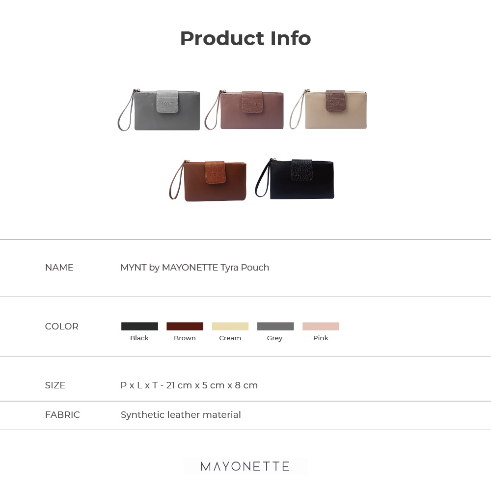 MYNT by MAYONETTE Tyra Pouch Dompet Wanita Tempat HP dan Uang Model Terbaru 2020-2