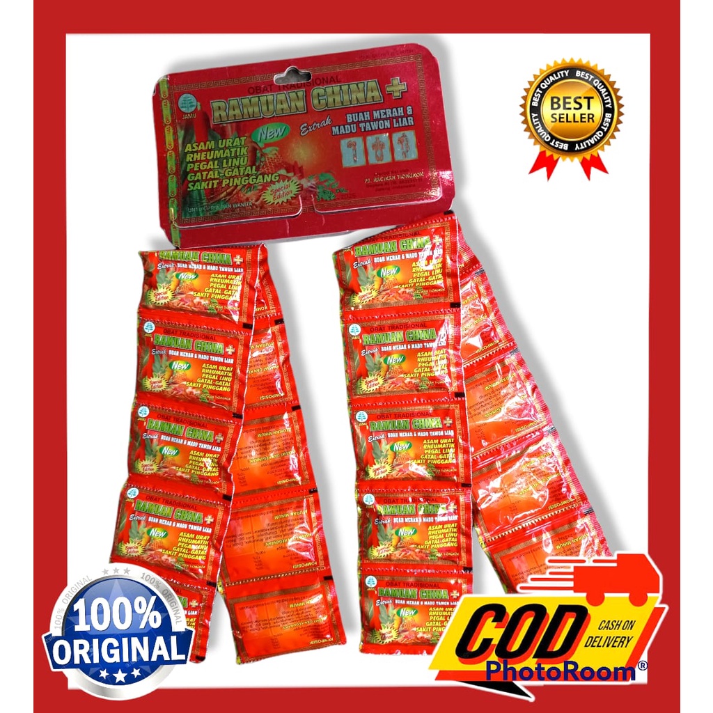 Ramuan China Buah Merah Dan Madu Tawon Liar Kapsul, Buah Merah Papua Madu, Obat Asam Urat, Rheumatik