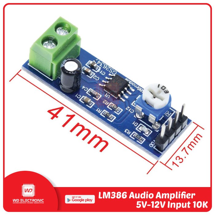 LM386 AUDIO AMPLIFIER MODULE LM386 MODULE AMPLIFIER