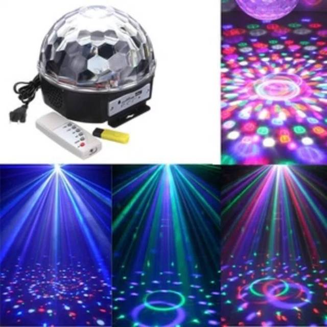 LAMPU DISCO CRYSTAL Bluetooth MAGIC BALL