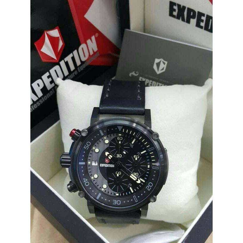 JAM TANGAN EXPEDITION WATCH 6726 PRIA FULL BLACK ORIGINAL