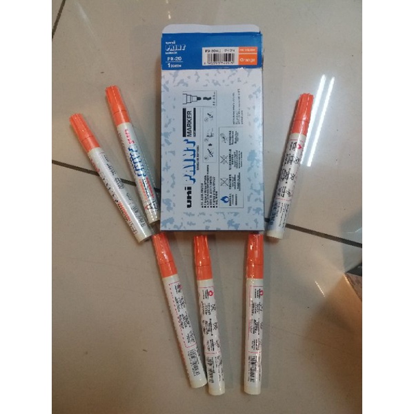 

spidol permanent paint marker uni orange