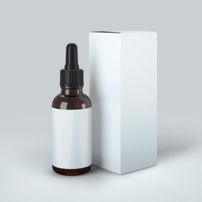 

Box packaging & Label sticker 5 ml bottle