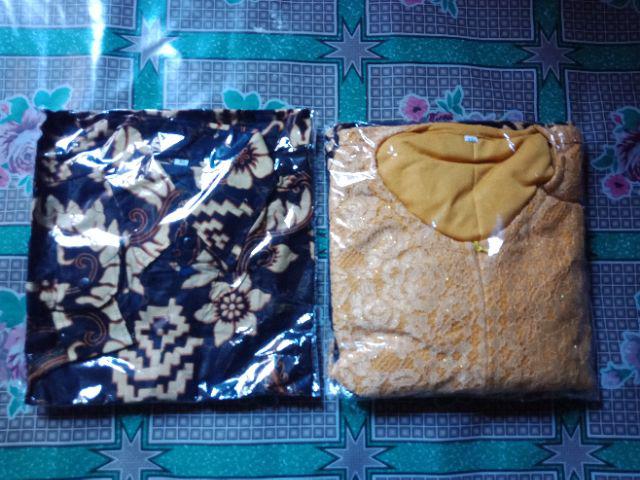 Gamis Brokat Kondangan Batik Remaja Tersedia Ukuran S-jumbo Bisa Couple/pisah