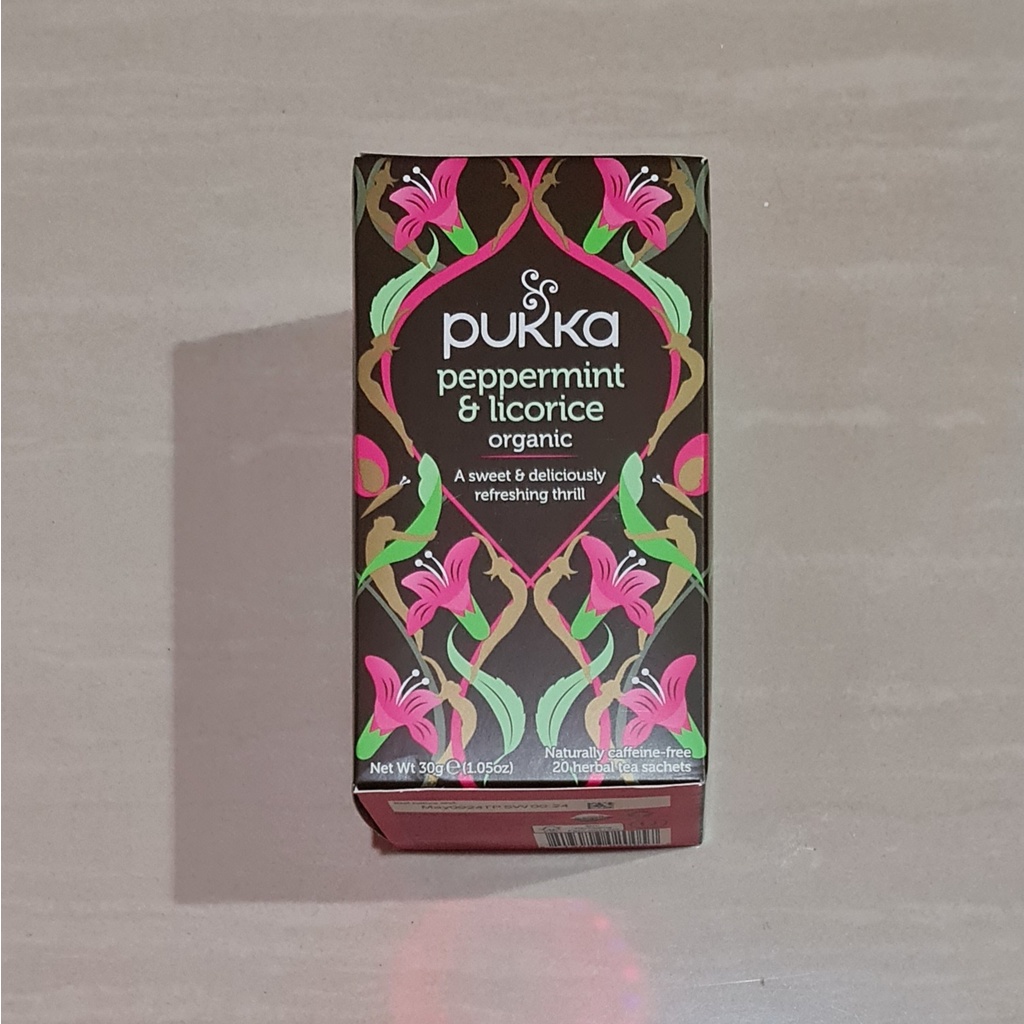 Pukka Tea Peppermint &amp; Licorice Organic Herbal Tea 20 x 1.5 Gram