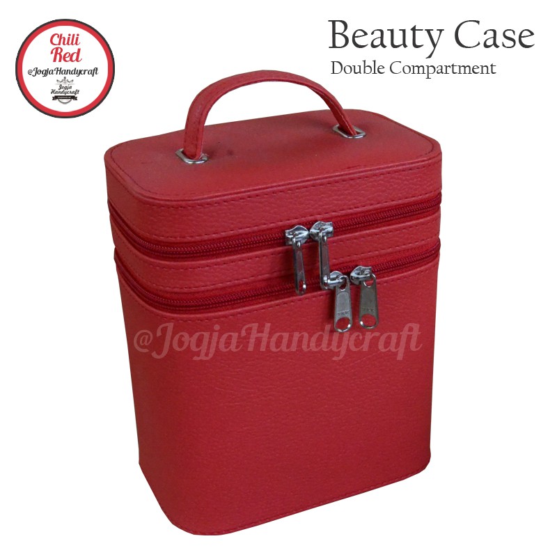 Full Red Make Up Case / Tas Tempat Kosmetik