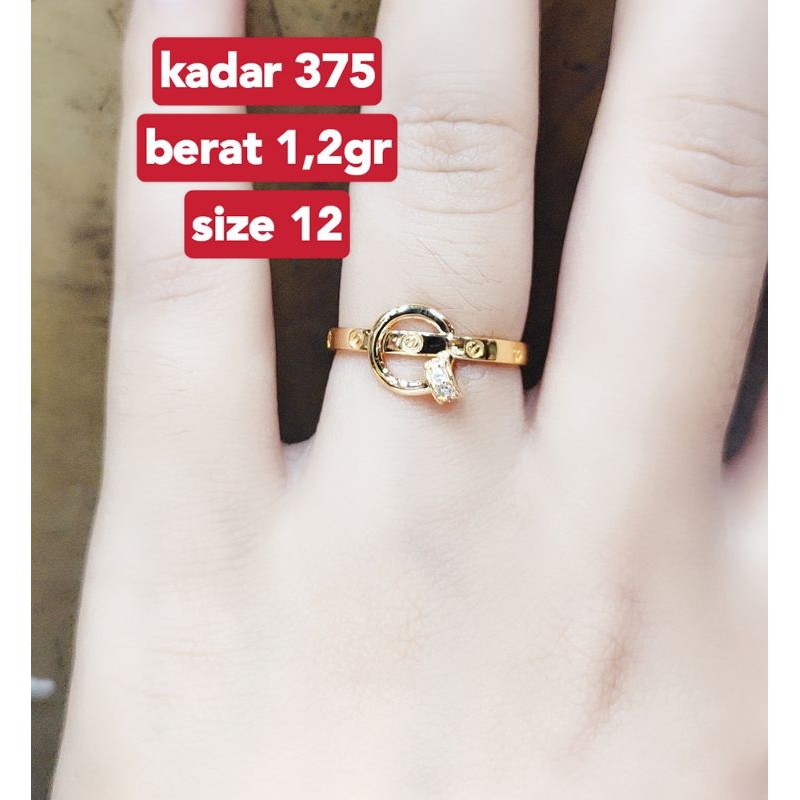 cincin kadar 375
