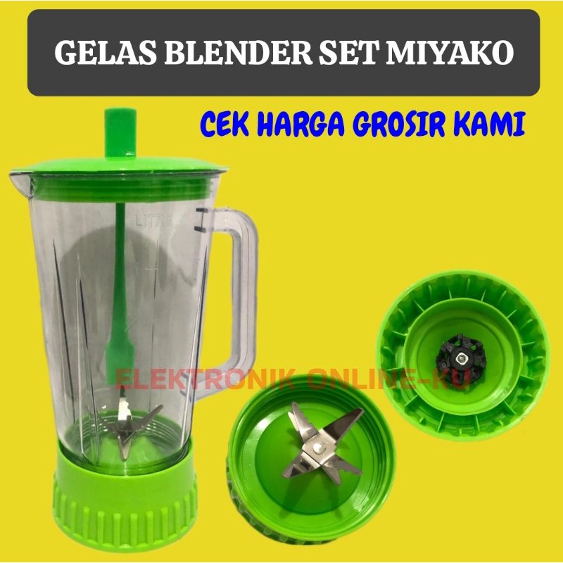 GELAS BLENDER SET MIYAKO HIJAU