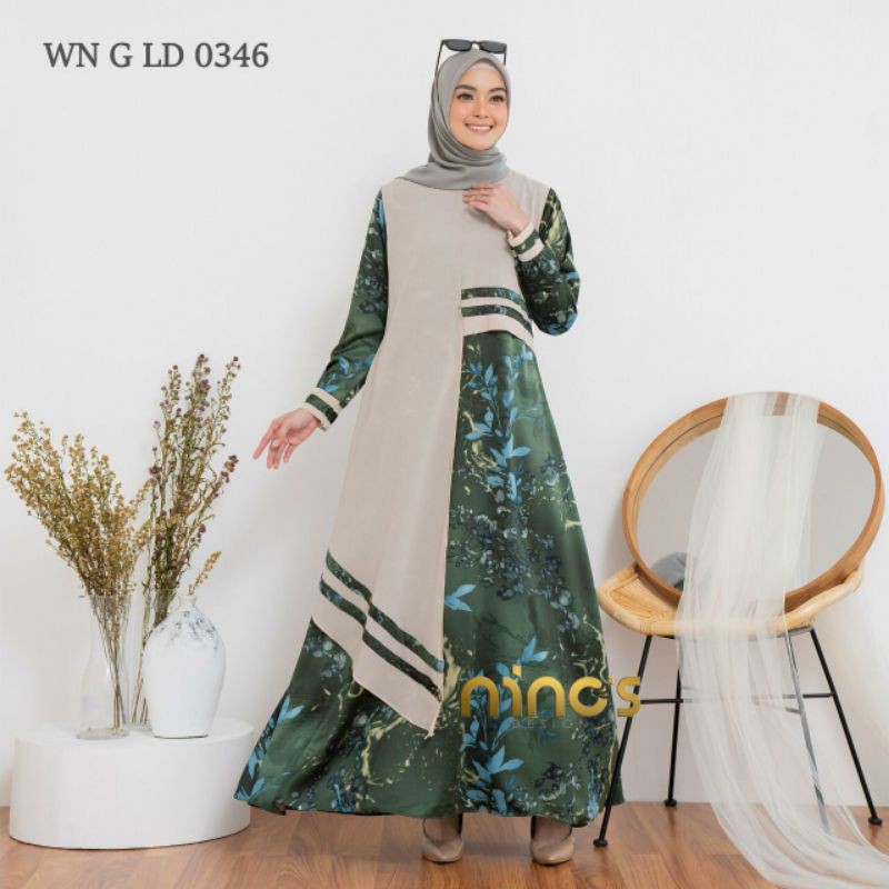 Gamis Pesta Terlaris Dri Ninos Ready Lgi Dengan Seria Baru Motif Baru Shopee Indonesia