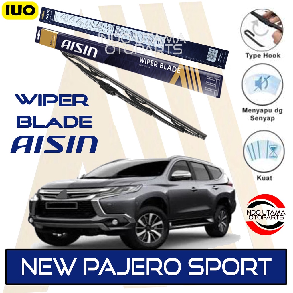 Wiper Mobil Mitsubishi New Pajero Sport AISIN Sepasang 18-21&quot; ORIGINAL