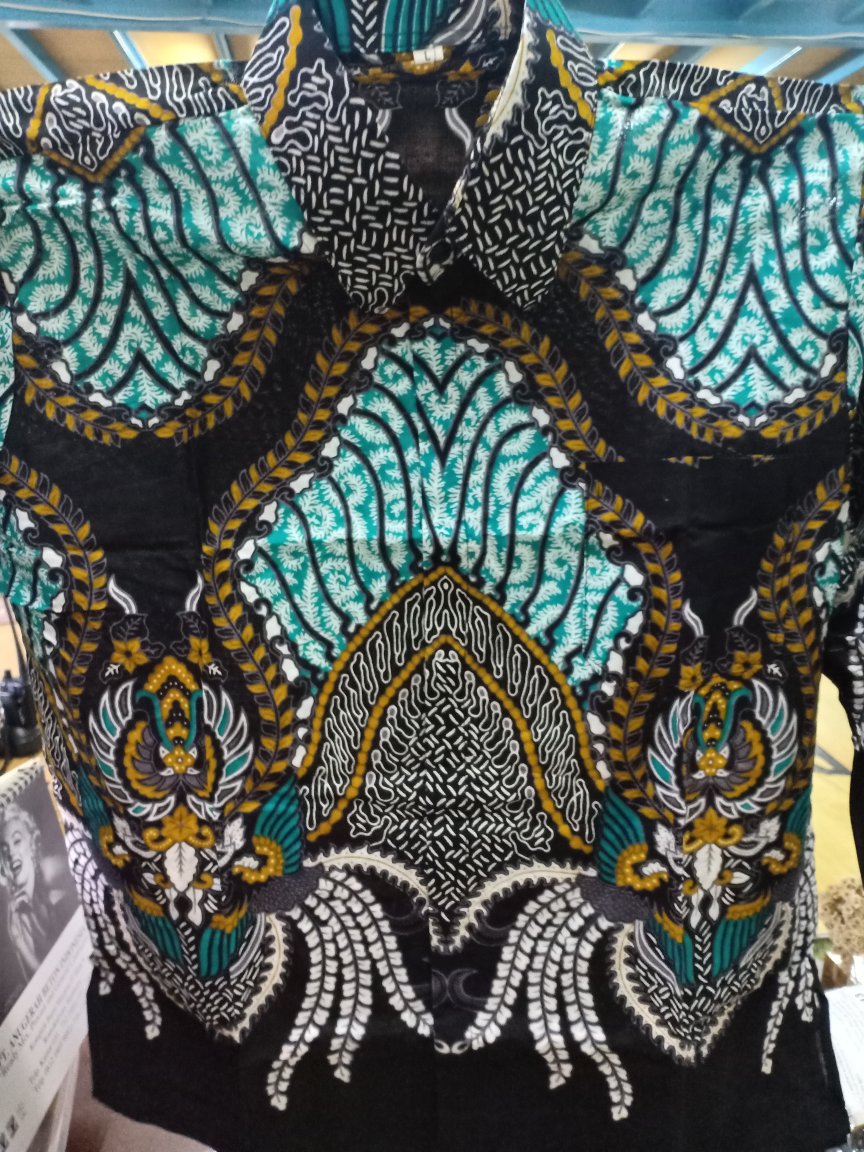 Kemeja Batik Pria Lengan Panjang Size M L Xl Xxl Bswart Batik Hrb026 Kenango Panjang Padi