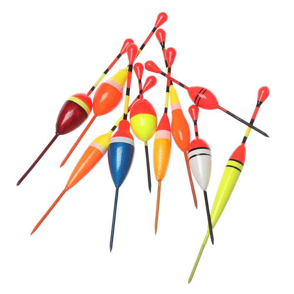 Wonder 10PCS Es Memancing Umpan Pelampung Baru Slip Drift Tabung Aneka Ukuran Cahaya Tongkat Pelampung