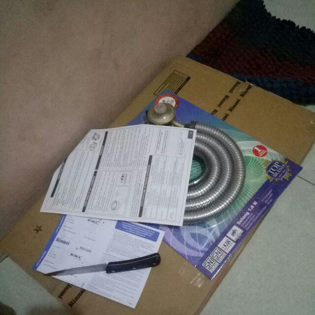 Kompor Gas Rinnai Ri-302s Free Selang Paket Random..aman,hemat&api Biru, Kualitas Ok
