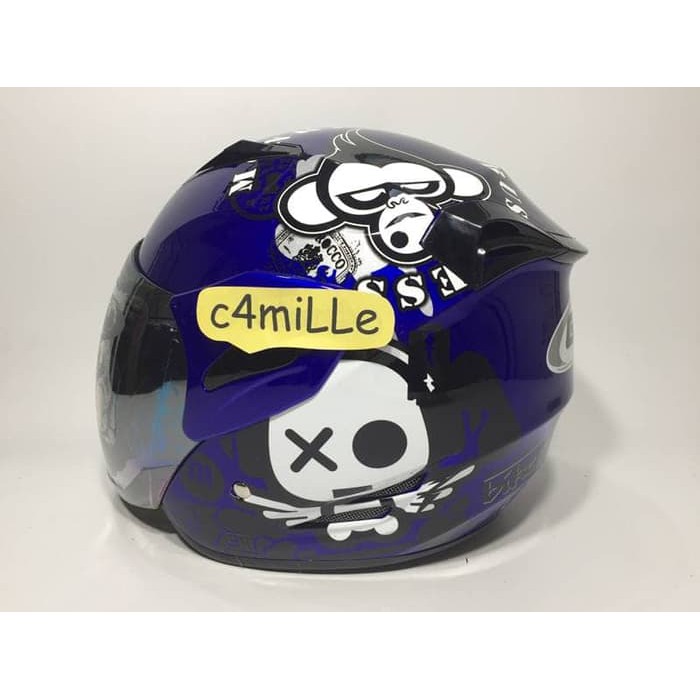 HELM GM FIGHTER SE SPEAK UP BLUE HALF FACE