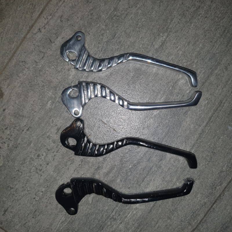 HANDLE REM KOPLING RACING VESPA HITAM & CHROME Set vespa excel super Ps PX