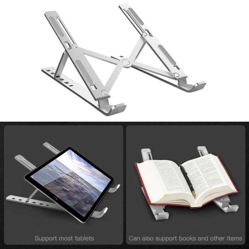 Best Seller ! NUOXI Laptop Stand Aluminium Foldable Adjustable 6 Height - N3