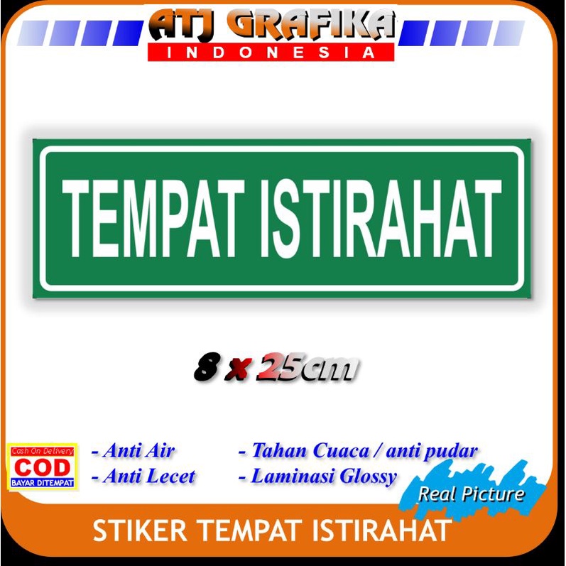 

Stiker tempat istirahat sticker ruang tunggu khusus dll