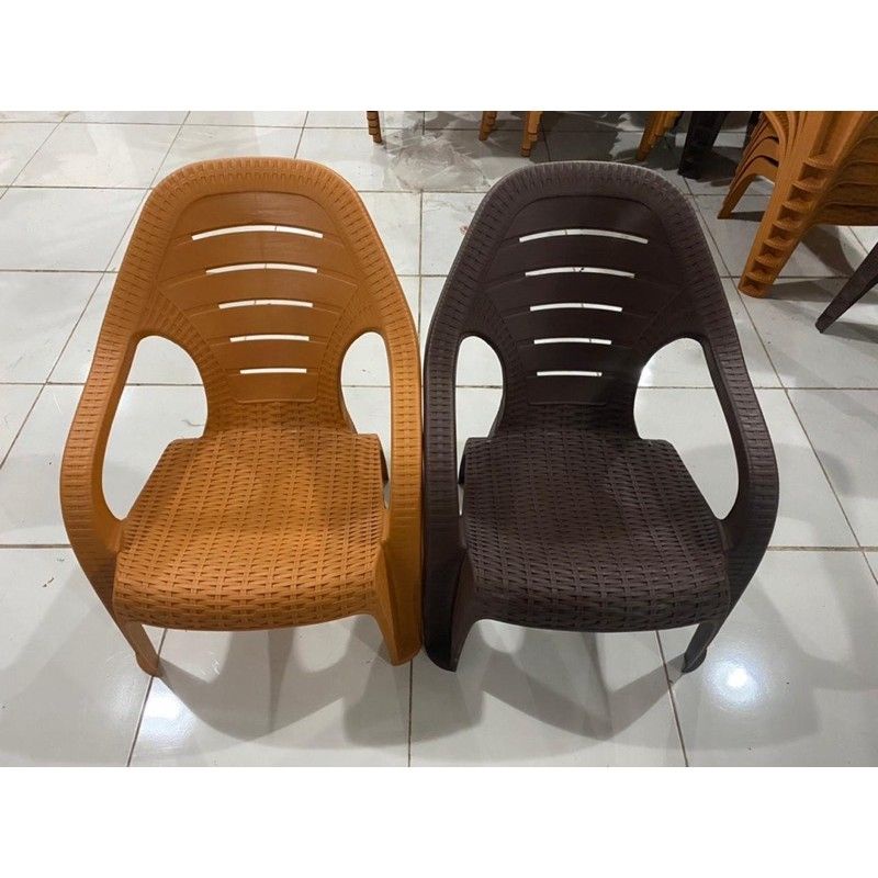 Kursi Sender Plastik Napolly Motif Rotan Kursi Santai Kursi Taman