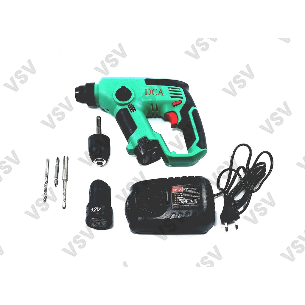 DCA Cordless Rotary Hammer Drill ADZC13 Mesin Bor Tembok Battery DCA