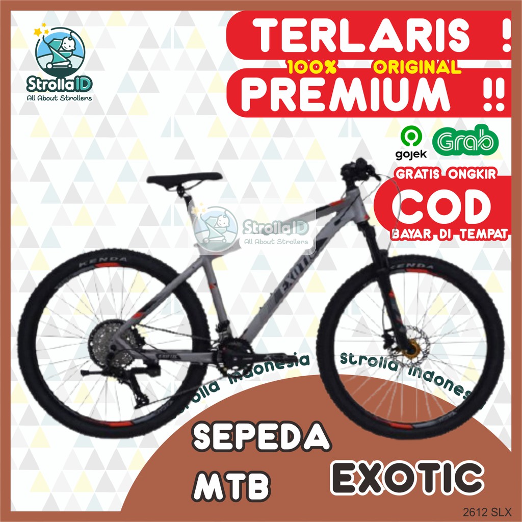 MTB 27.5" Exotic 2612 SLX Sepeda Lipat Folding Bike Bmx Sepeda Gunung Road Bike Sepeda Artis SNI ORI