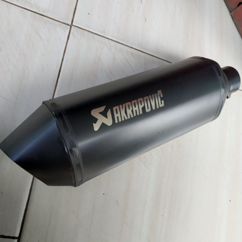 silincer akrapovic layang full black