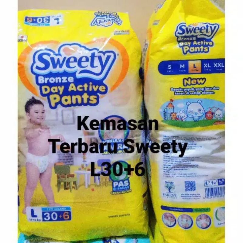 Sweety pempers murah / popok murah ukuran L30+6