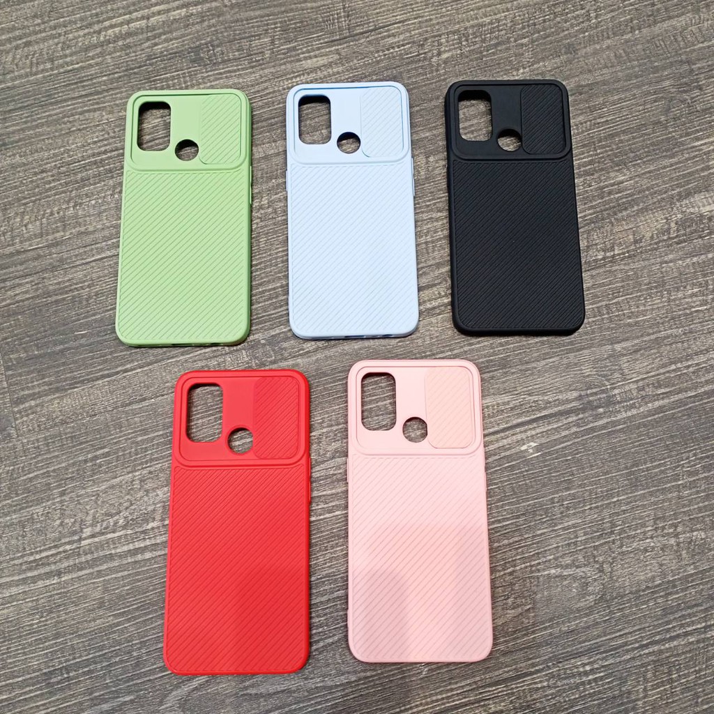 Case Import Korea Termurah Softcase OPPO A53 A33 A32 Protector Slide Camera Macaroon Pelindung Lensa