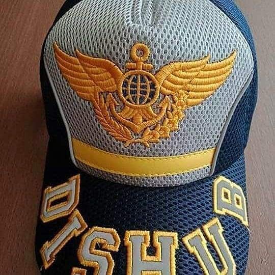 Topi jala logo dishub - topi logo dishub