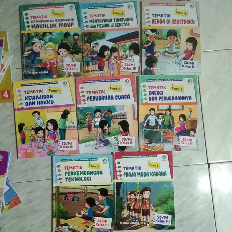 TEMATIK TEMA 1 2 3 4 5 6 7 8 BUMI AKSARA KELAS 3 SD KURIKULUM 2013 EDISI REVISI
