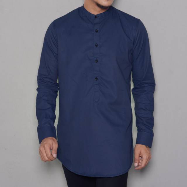 Gamis pria polos navy