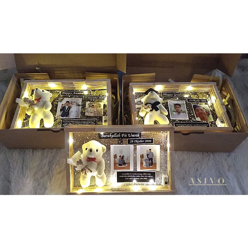 

kado frame Hexagon Heksa kado ulang tahun hadiah