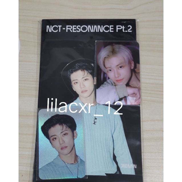 STANDEE HOLO LENTI SET JAEMIN NCT 2020 RESONANCE WORK IT OFFICIAL [UNSEALED]