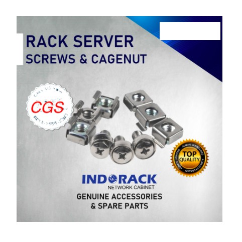 CAGENUT AND SCREW M06 - MUR BAUT CLOSE RACK RAK SERVER INDORACK