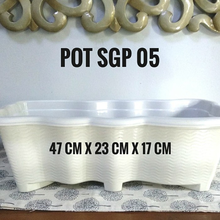 Pot Putih / Pot SGP 05 / Pot Putih Panjang 50 PUTIH