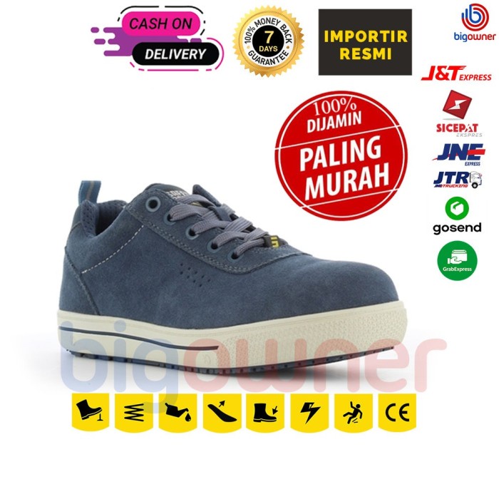 Safety Jogger Obelix Blue Original / Sepatu Proyek Safety Jogger - 39